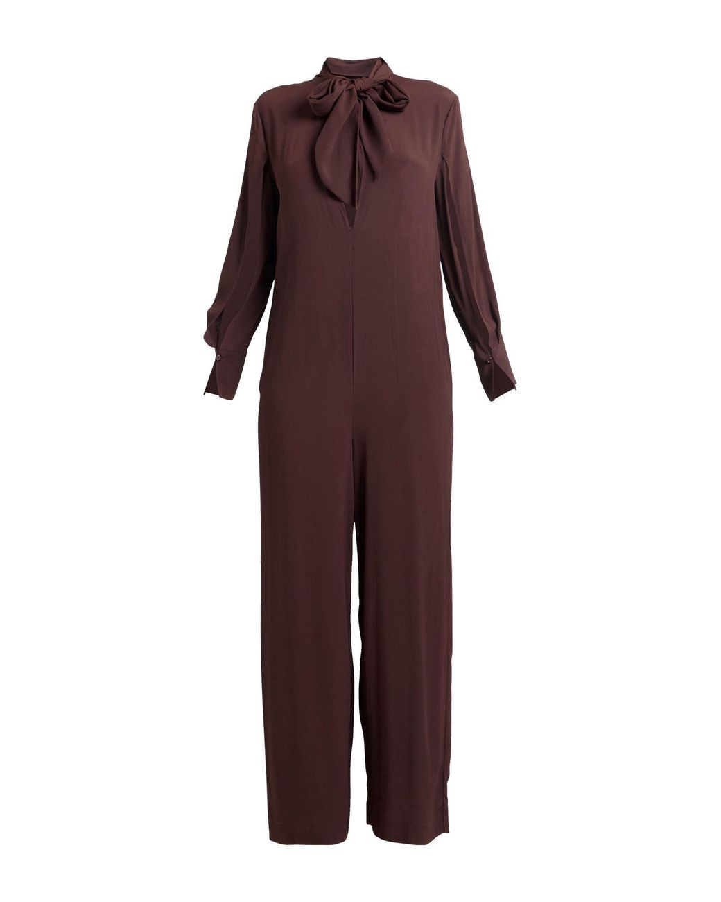 Semicouture Purple Jumpsuit Acetate, Silk