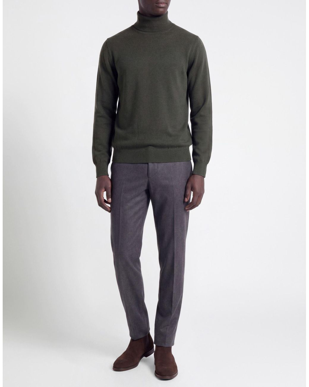 Alpha Studio Rollkragenpullover in Black für Herren