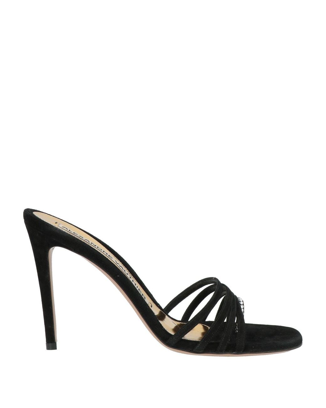 Alexandre Vauthier Black Thong Sandal Leather
