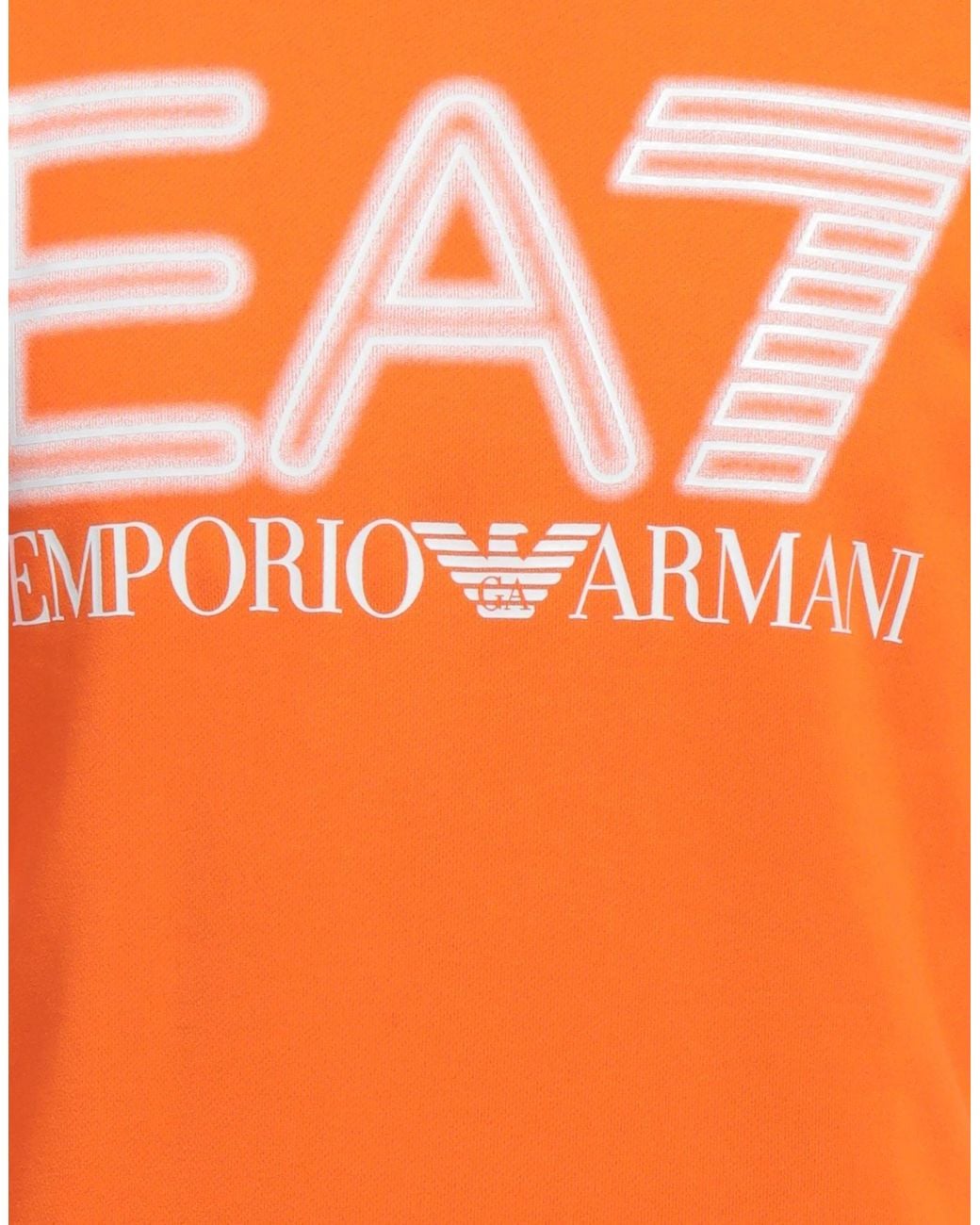 EA7 Orange Sweatshirt Cotton for men