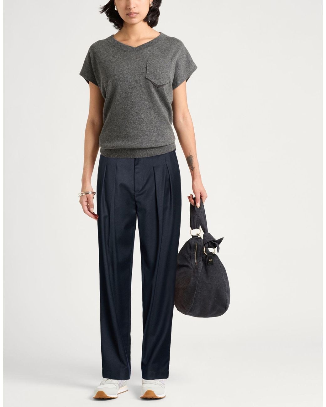 Dondup Blue Pants Virgin Wool, Elastane