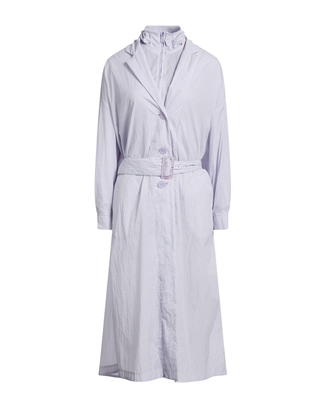 Emporio Armani Purple Overcoat & Trench Coat