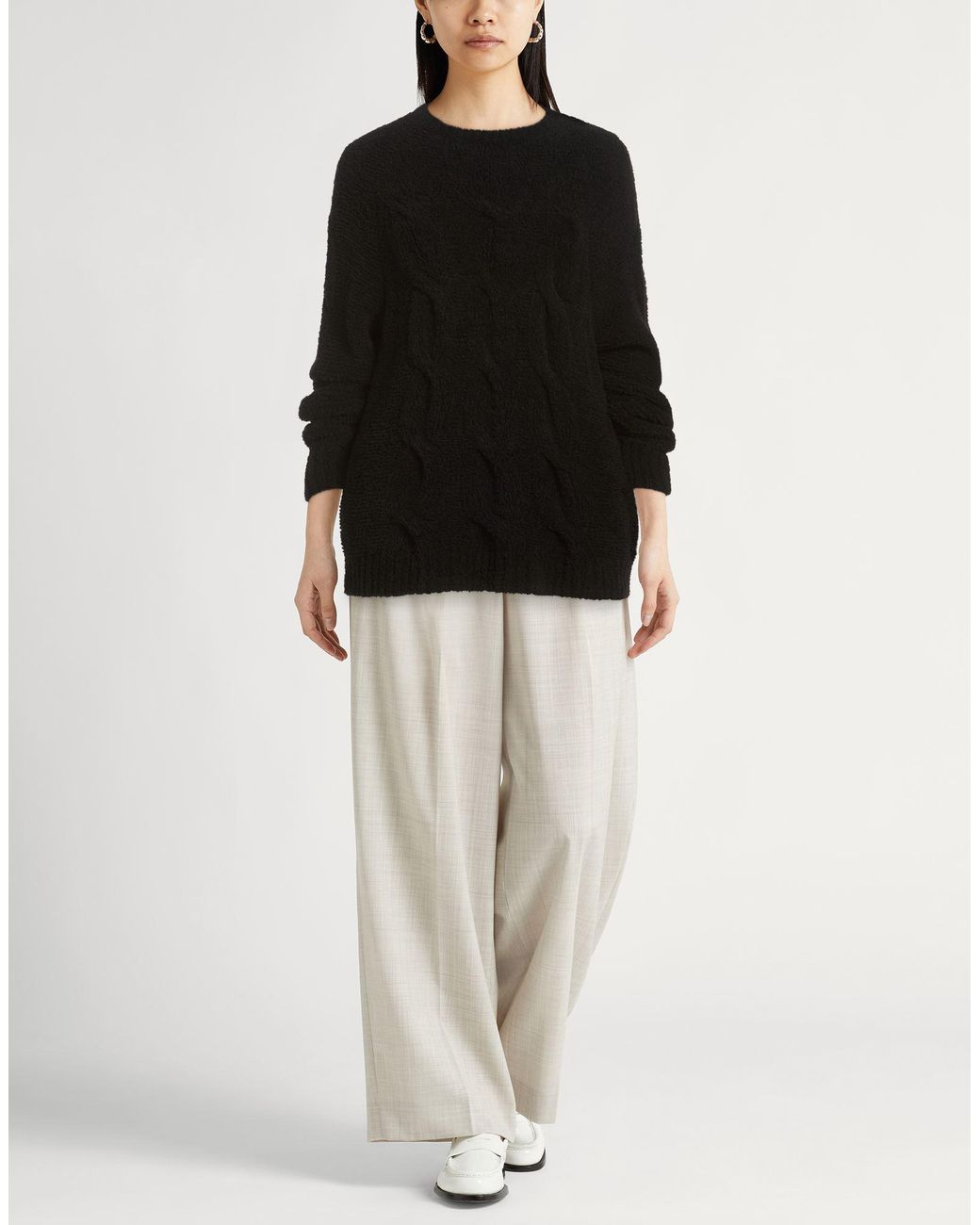 Sportmax Black Sweater Wool, Polyamide