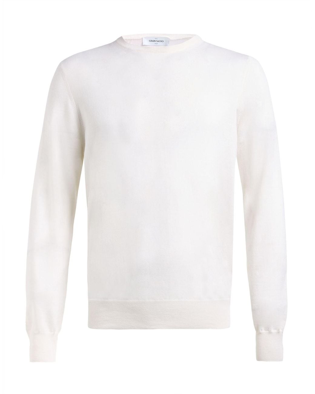 Gran Sasso White Sweater Virgin Wool for men