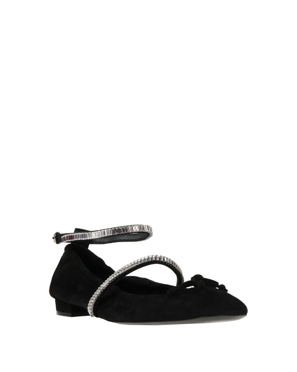 Stuart Weitzman Black Ballet Flats Leather