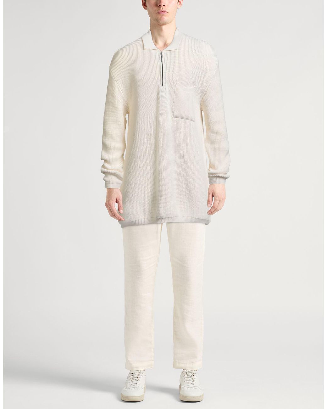 Hevò White Jumper for men