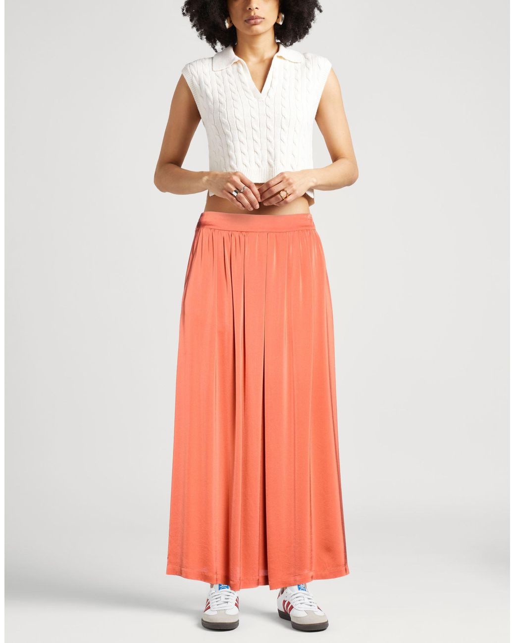 Momoní Orange Maxi Skirt