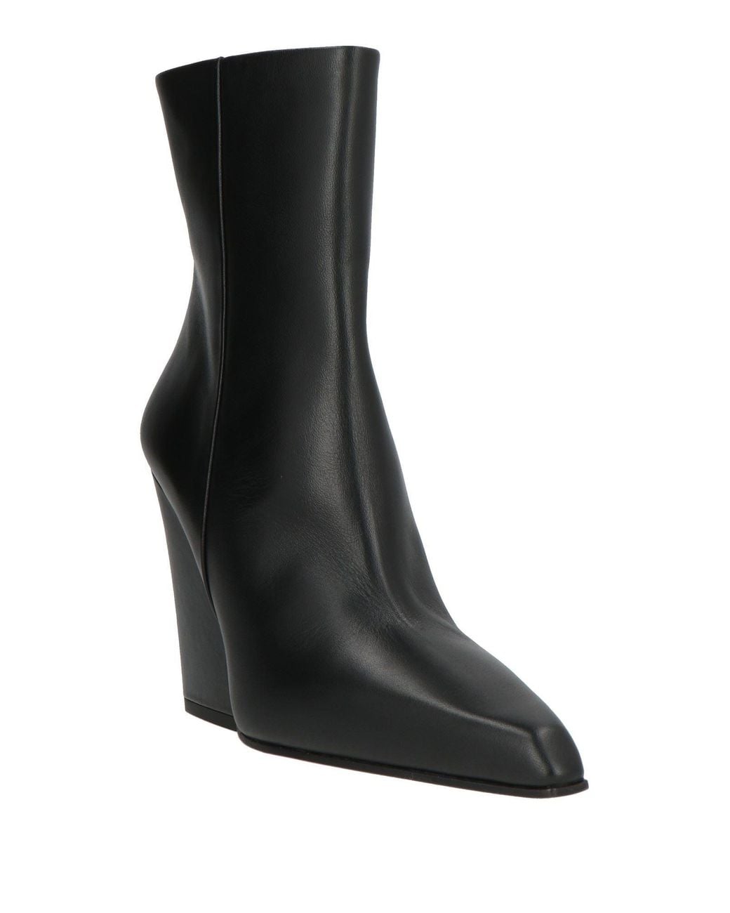 Paris Texas Black Ankle Boots Calfskin