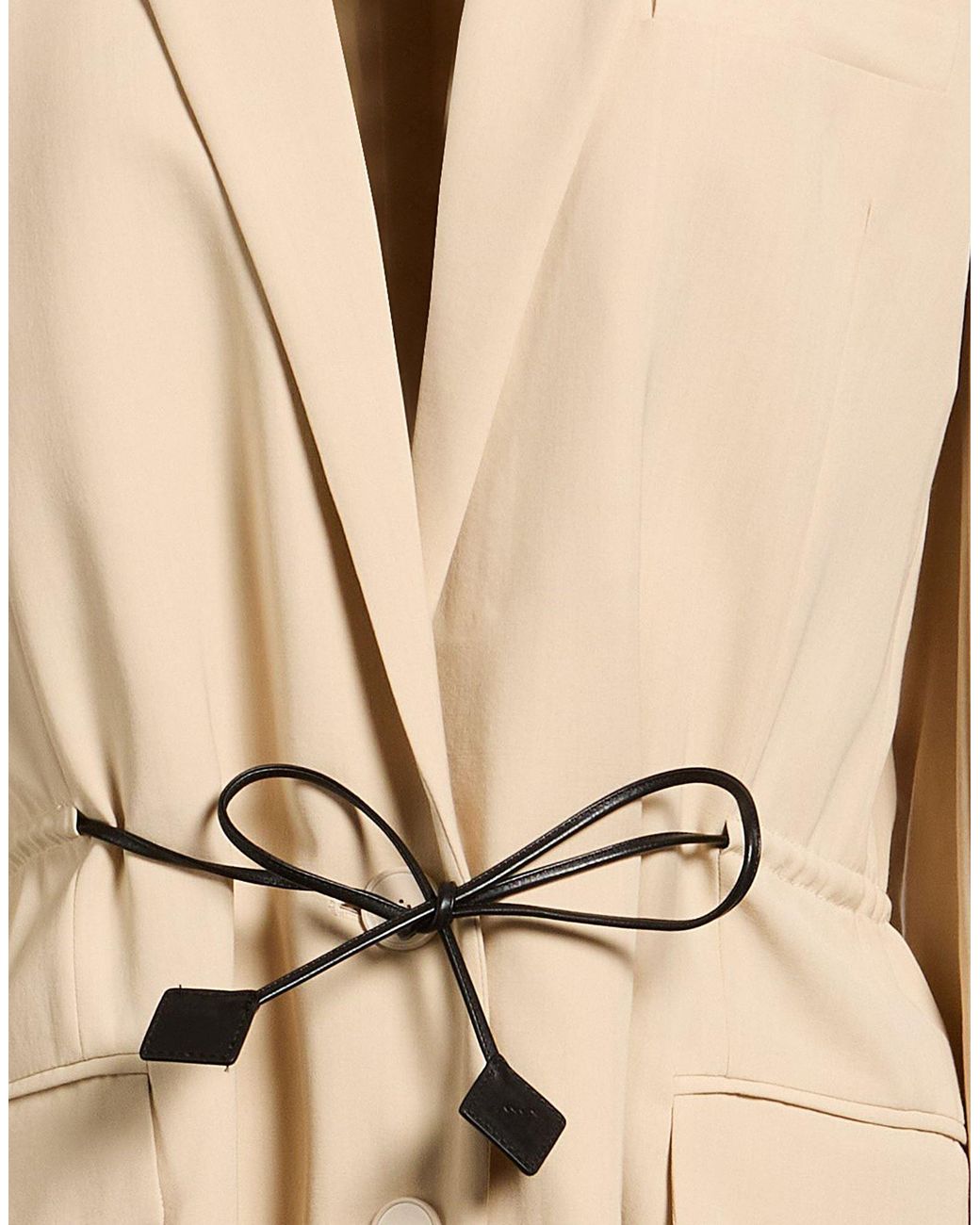 Lanvin Natural Blazer Viscose, Wool