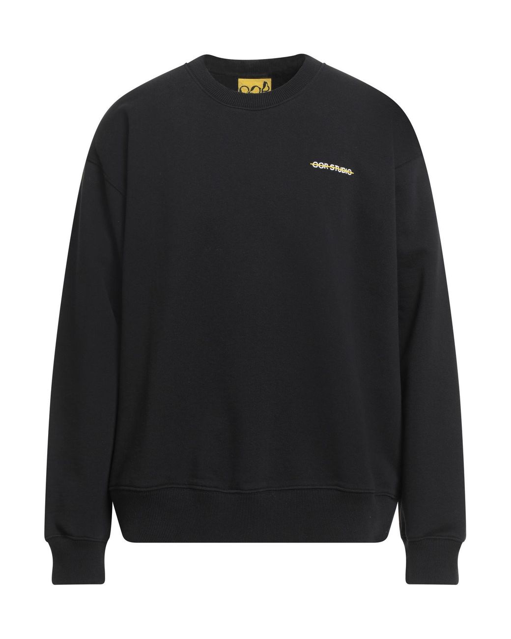 OOR STUDIO Black Sweatshirt Cotton, Polyester for men