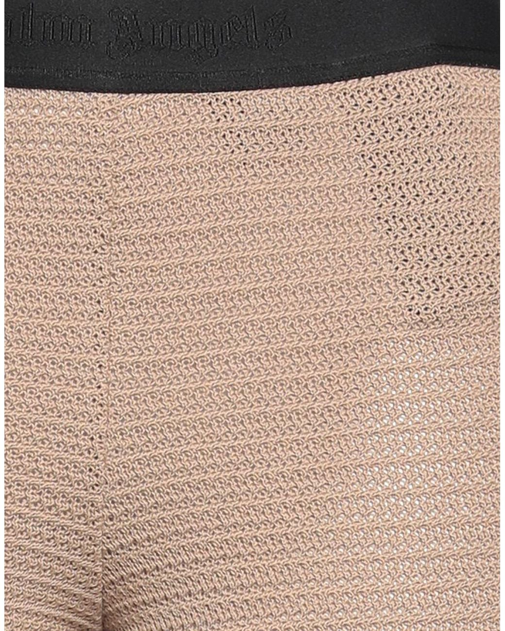 Palm Angels Natural Pants Cotton, Polyester, Polyamide, Elastane