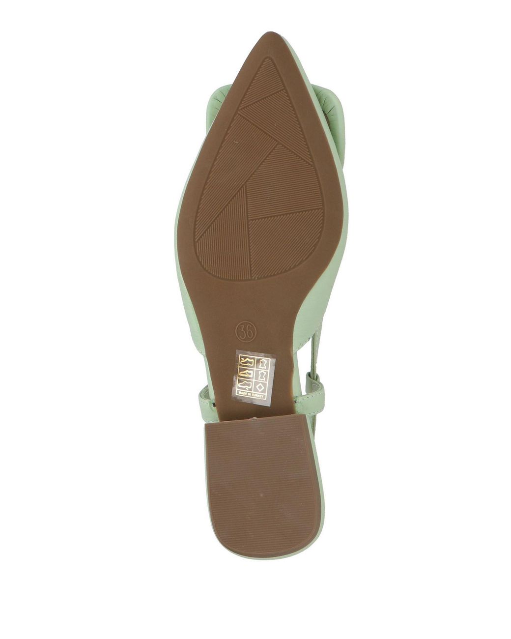 Hersuade Green Light Ballet Flats Leather