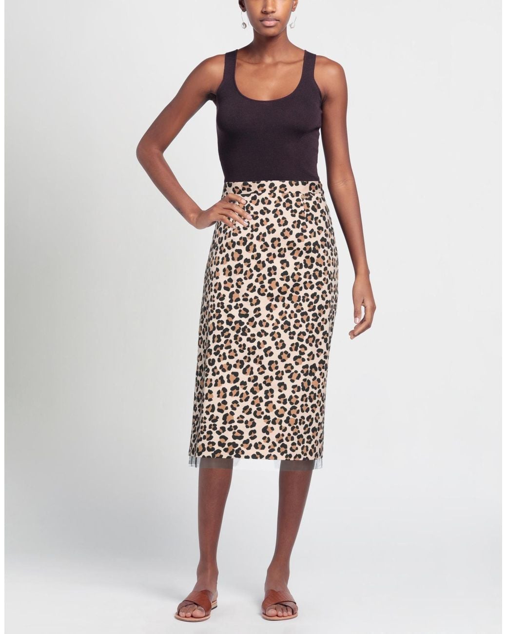 Liu Jo White Midi Skirt