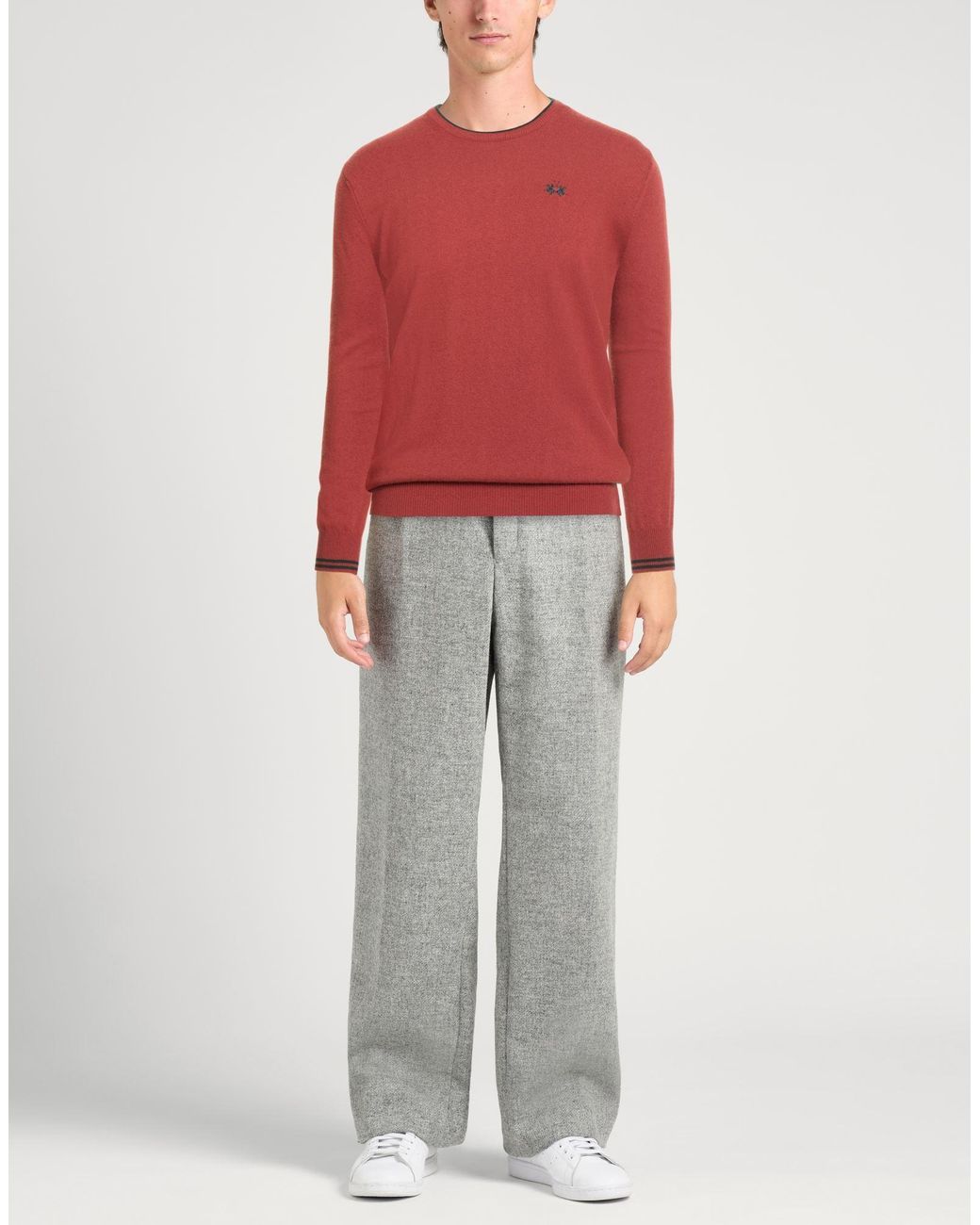 La Martina Red Brick Sweater Viscose, Polyamide, Wool, Cashmere for men