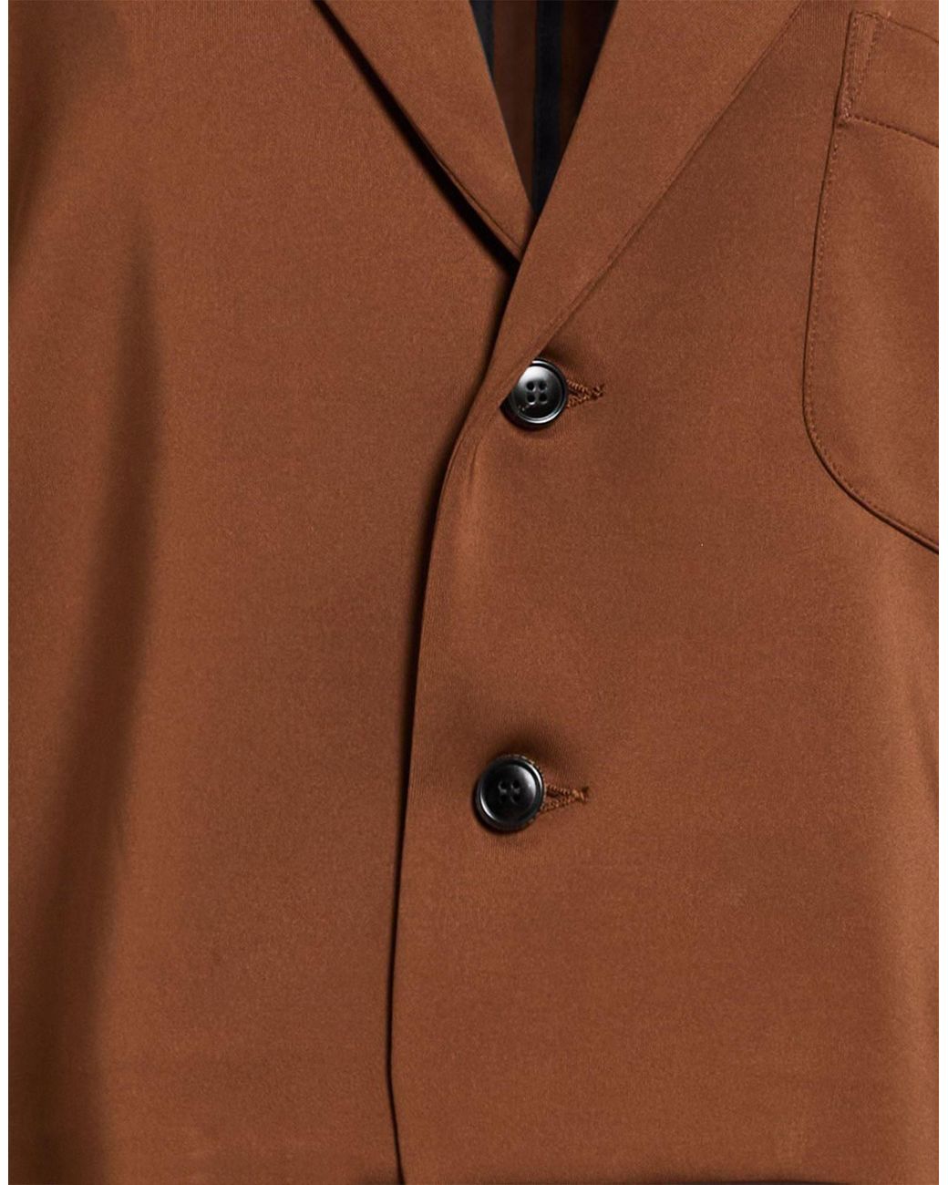 White Sand Brown Blazer Polyester, Elastane