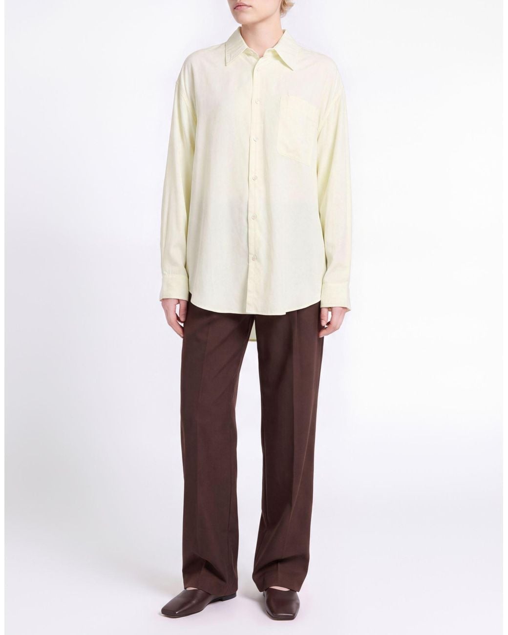 Lemaire White Shirt Lyocell