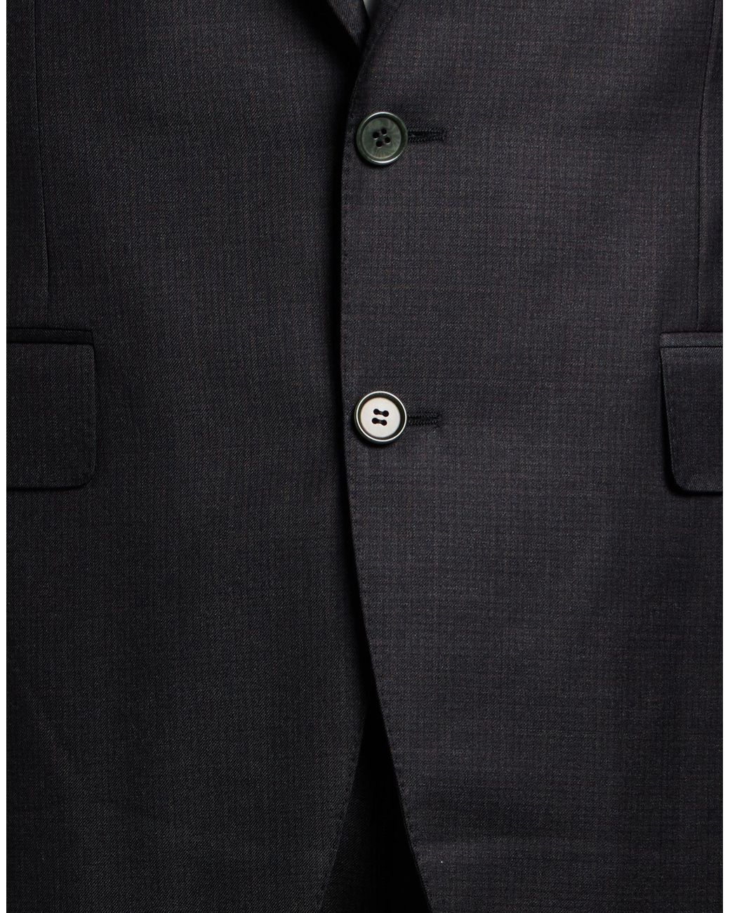 Canali Black Suit Wool for men