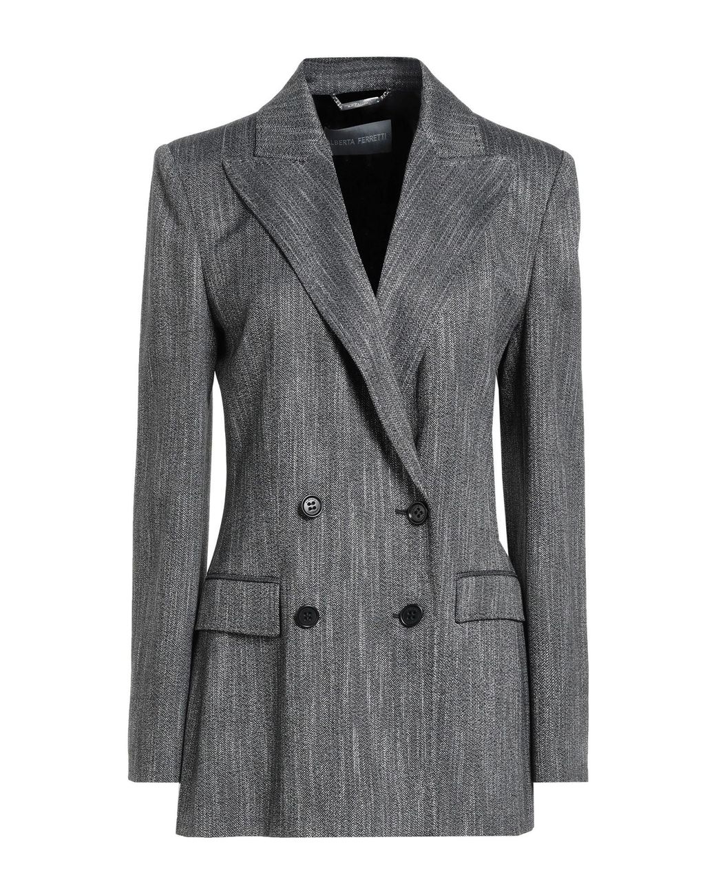 Alberta Ferretti Gray Blazer Viscose