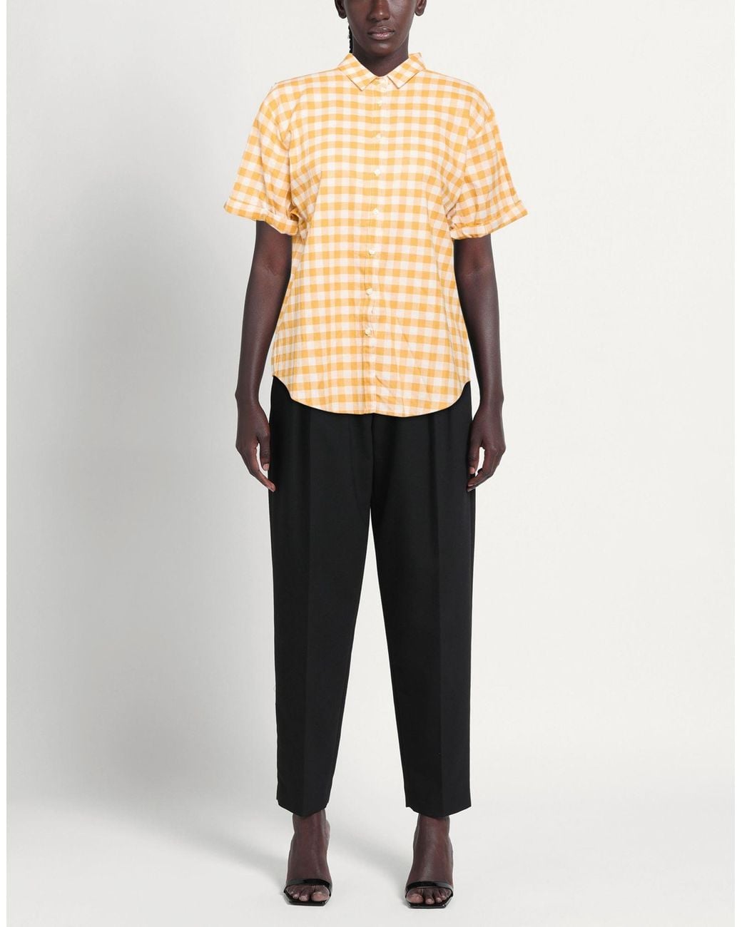 TRUE NYC Natural Marigold Shirt Cotton, Linen