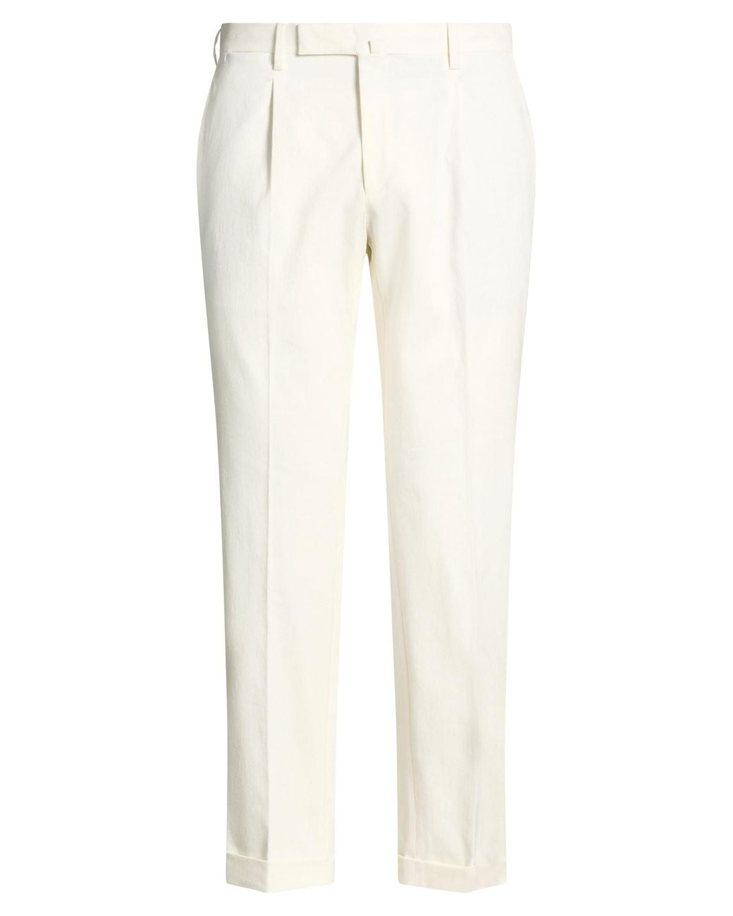 Briglia 1949 White Pants Cotton, Cashmere, Elastane for men