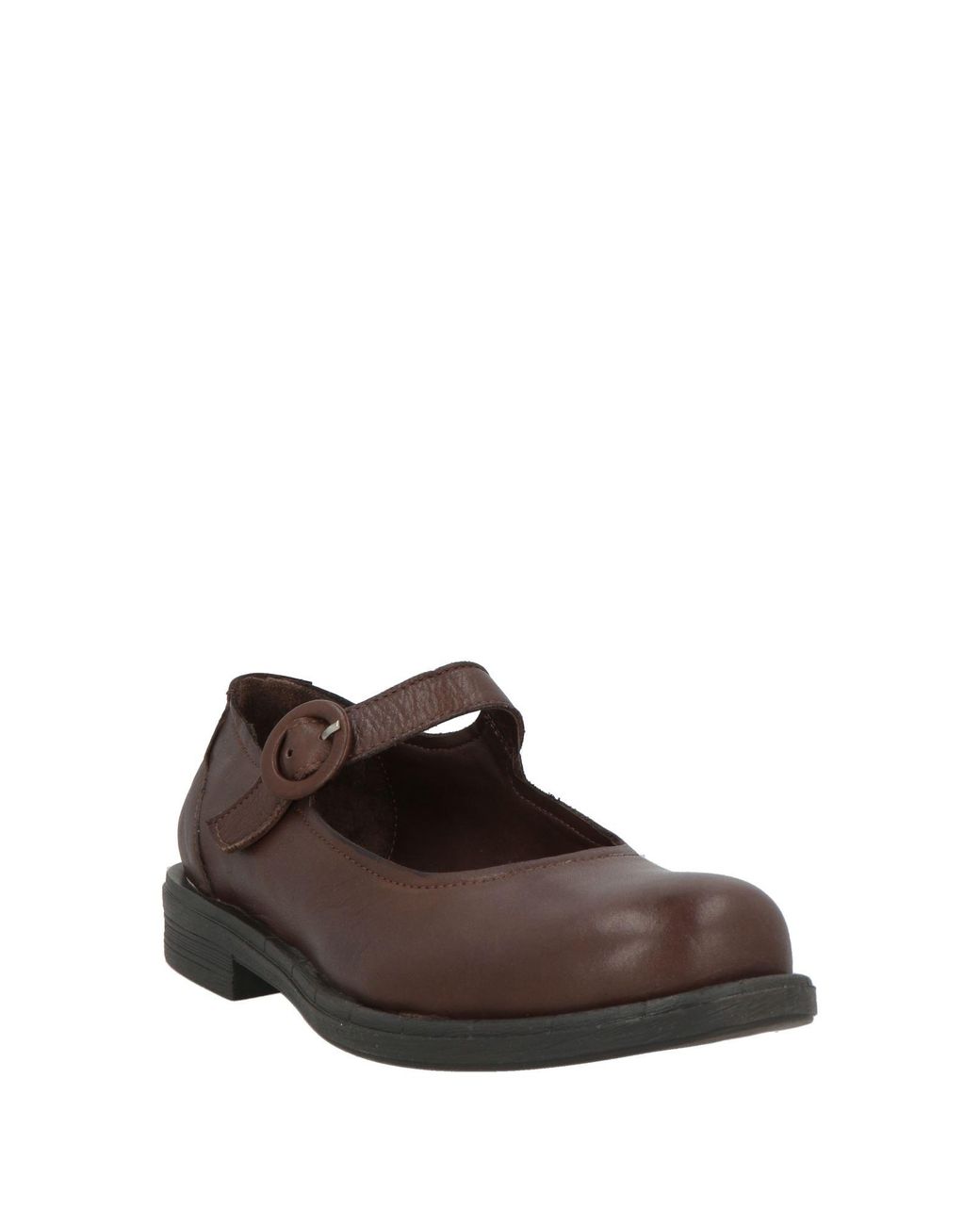 SOFIA MARE Brown Dark Ballet Flats Leather