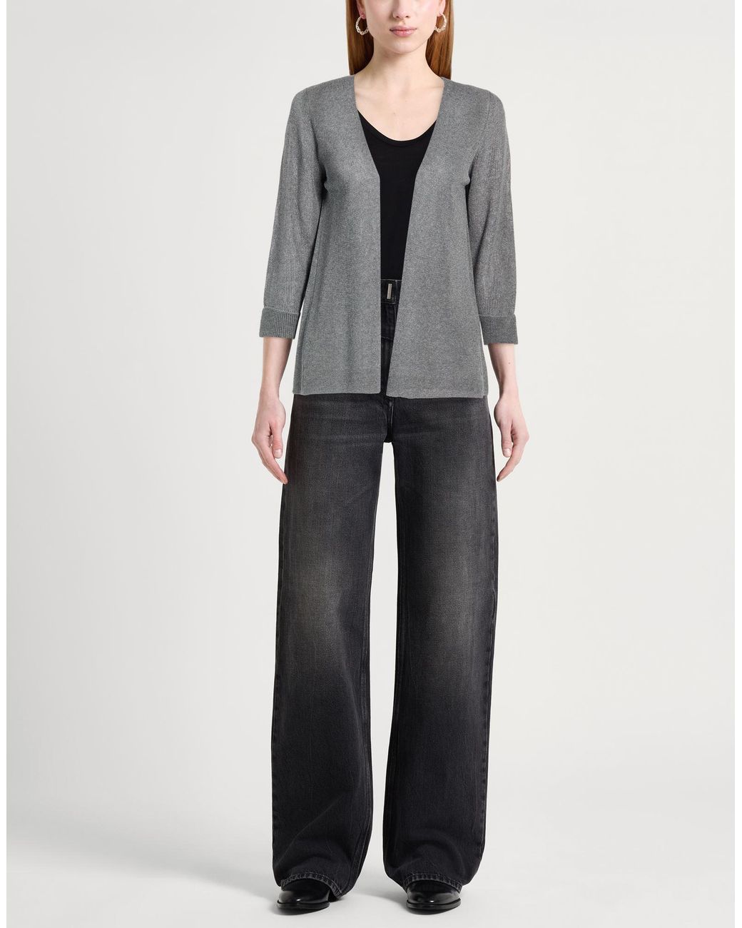 Gerard Darel Gray Cardigan Viscose, Polyester