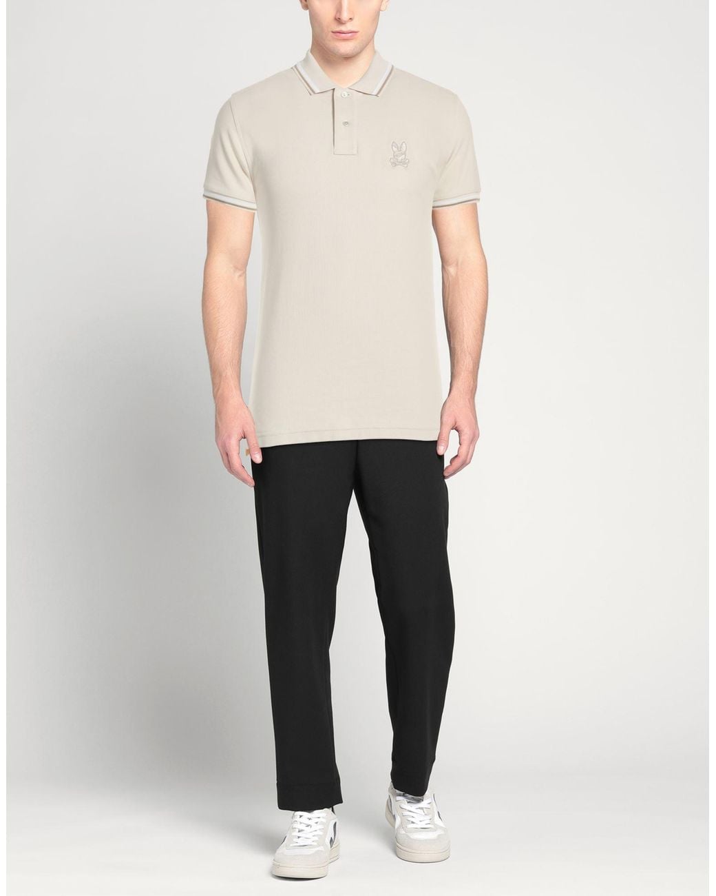 Psycho Bunny White Polo Shirt Pima Cotton for men