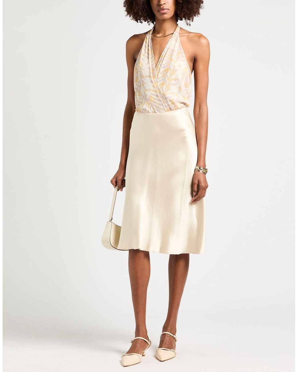 Patrizia Pepe White Bodysuit Polyester