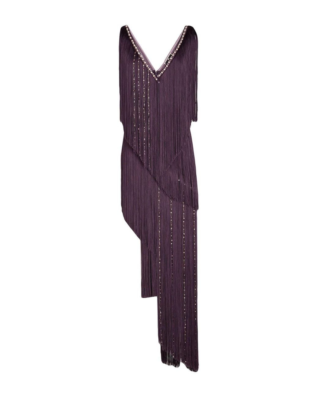 Elisabetta Franchi Purple Maxi Dress