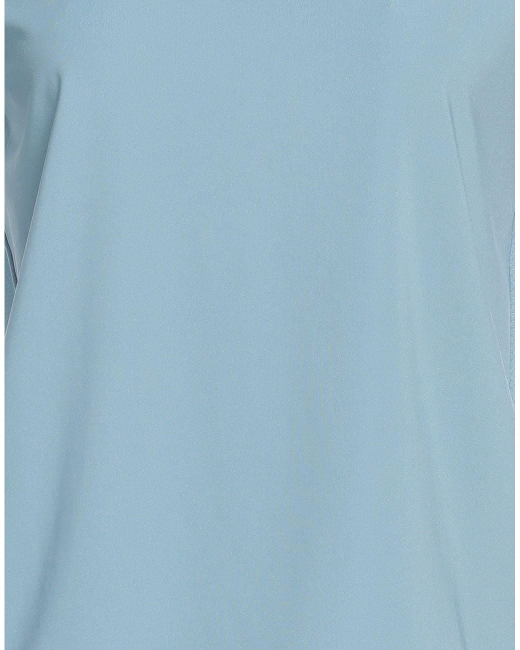 EA7 Blue T-Shirt Polyester, Elastane