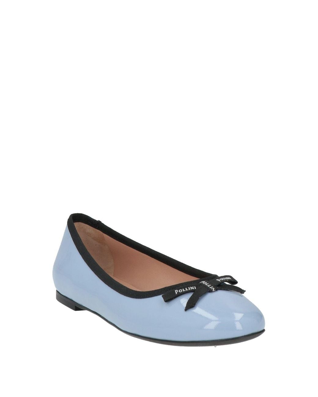 Pollini Blue Light Ballet Flats Leather