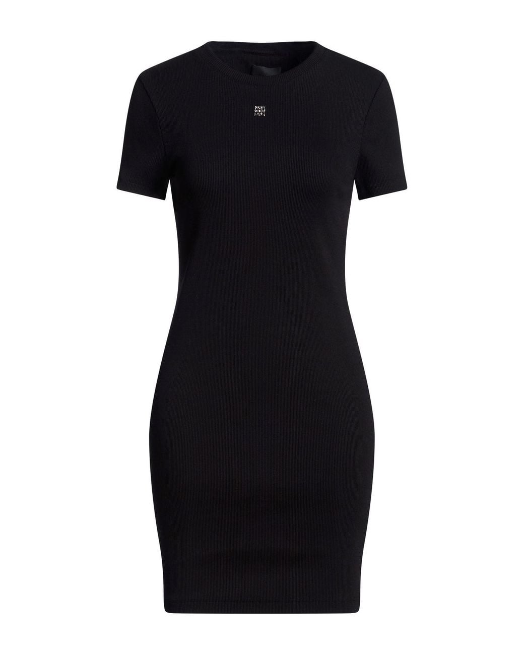 Givenchy Black Mini Dress Cotton, Elastane