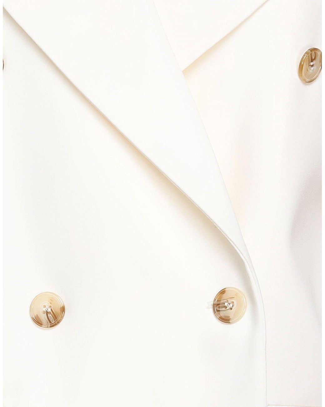 Loulou de Saison White Blazer Wool, Elastane