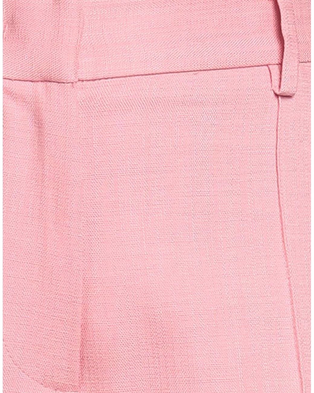 MSGM Pink Pants Viscose, Polyester, Elastane