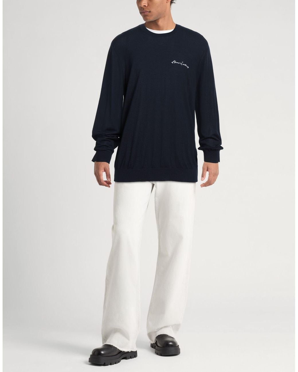 ARMANI EXCHANGE Blue Sweater for men
