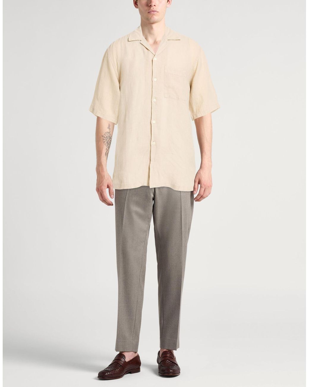 120% Lino Natural Shirts for men