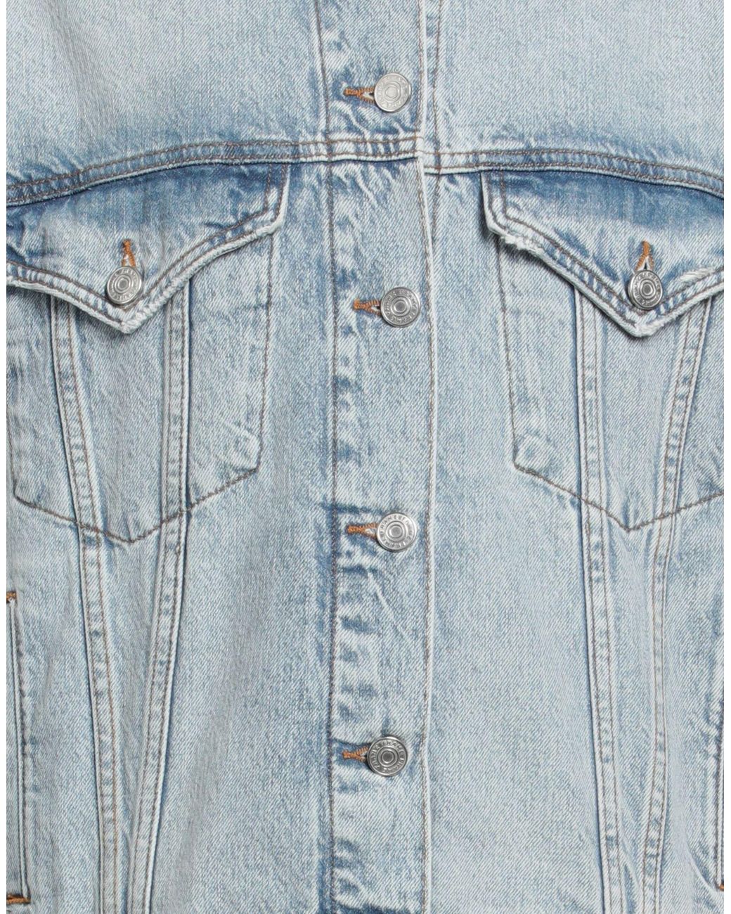 FRAME Blue Denim Outerwear