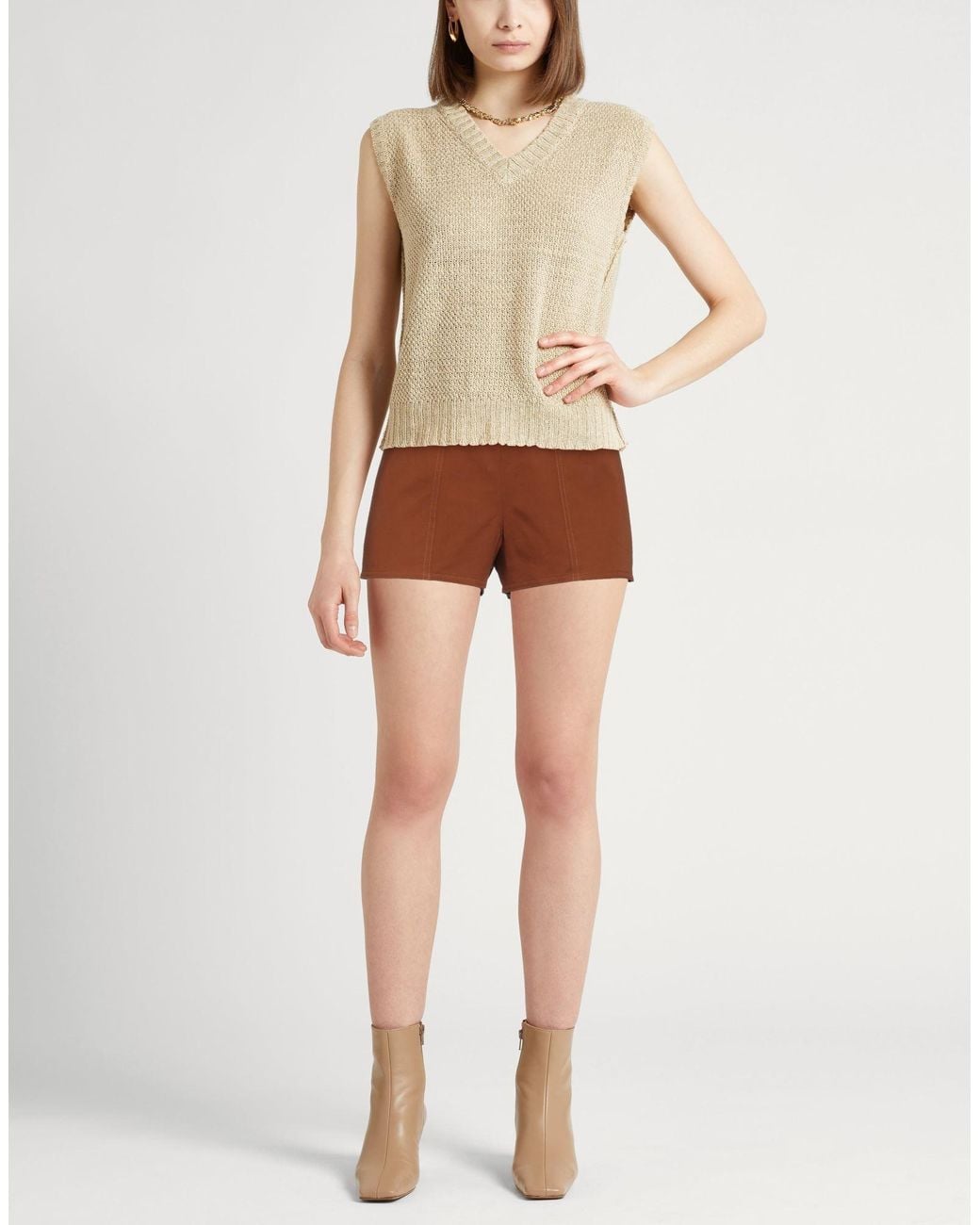 Max Mara Brown Shorts & Bermuda Shorts