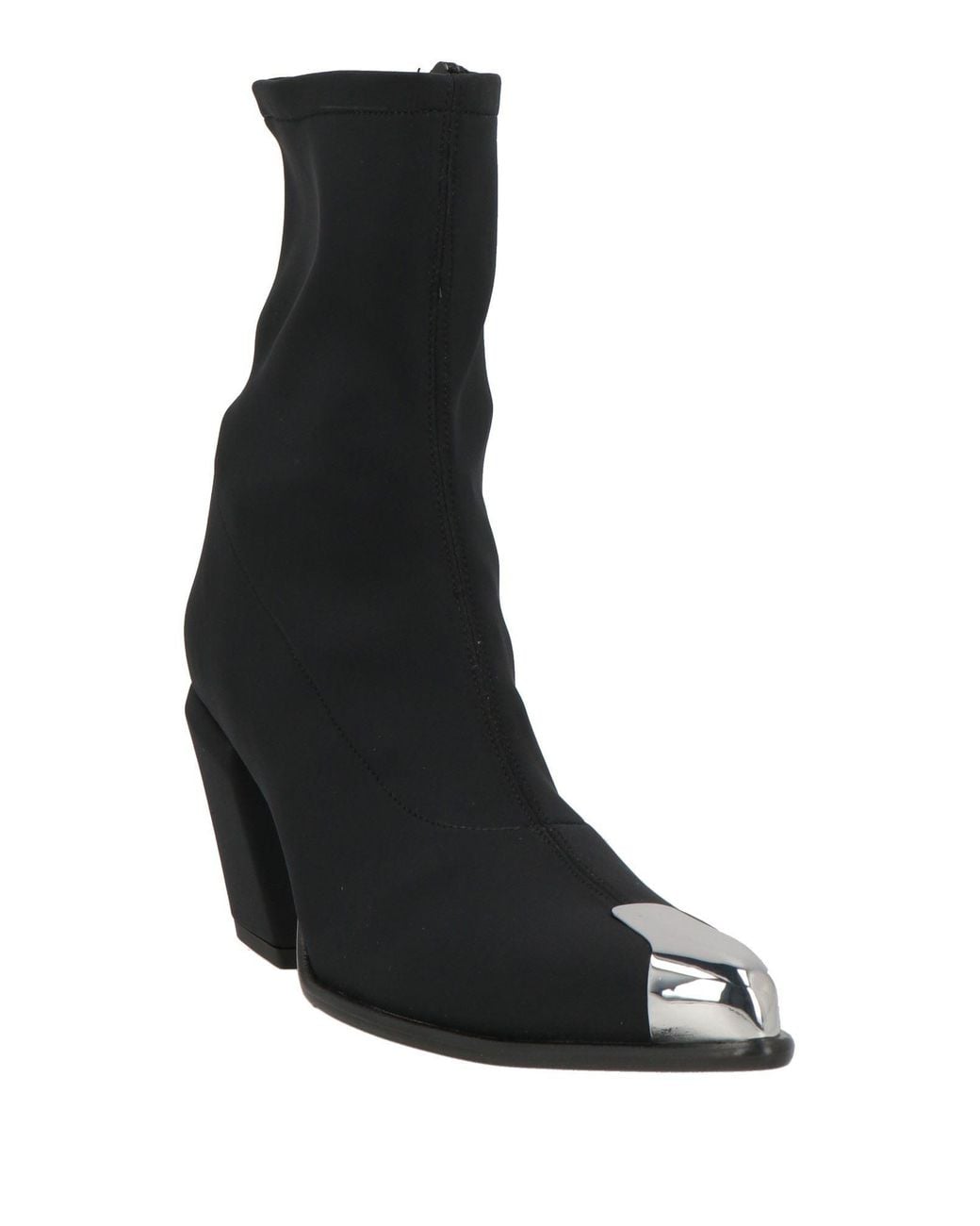 Nila & Nila Black Ankle Boots Synthetic Material