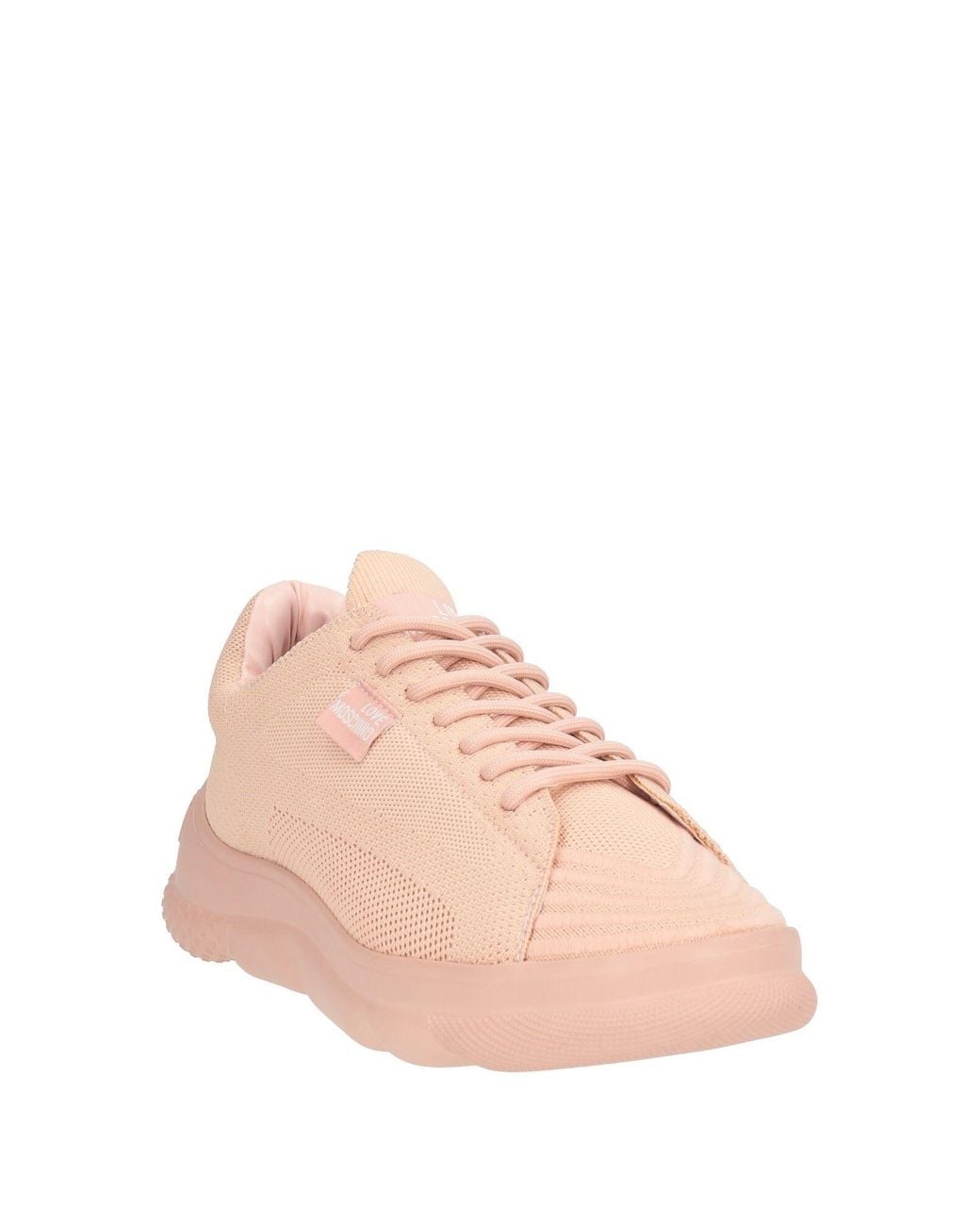 Love Moschino Pink Sneakers Textile Fibers