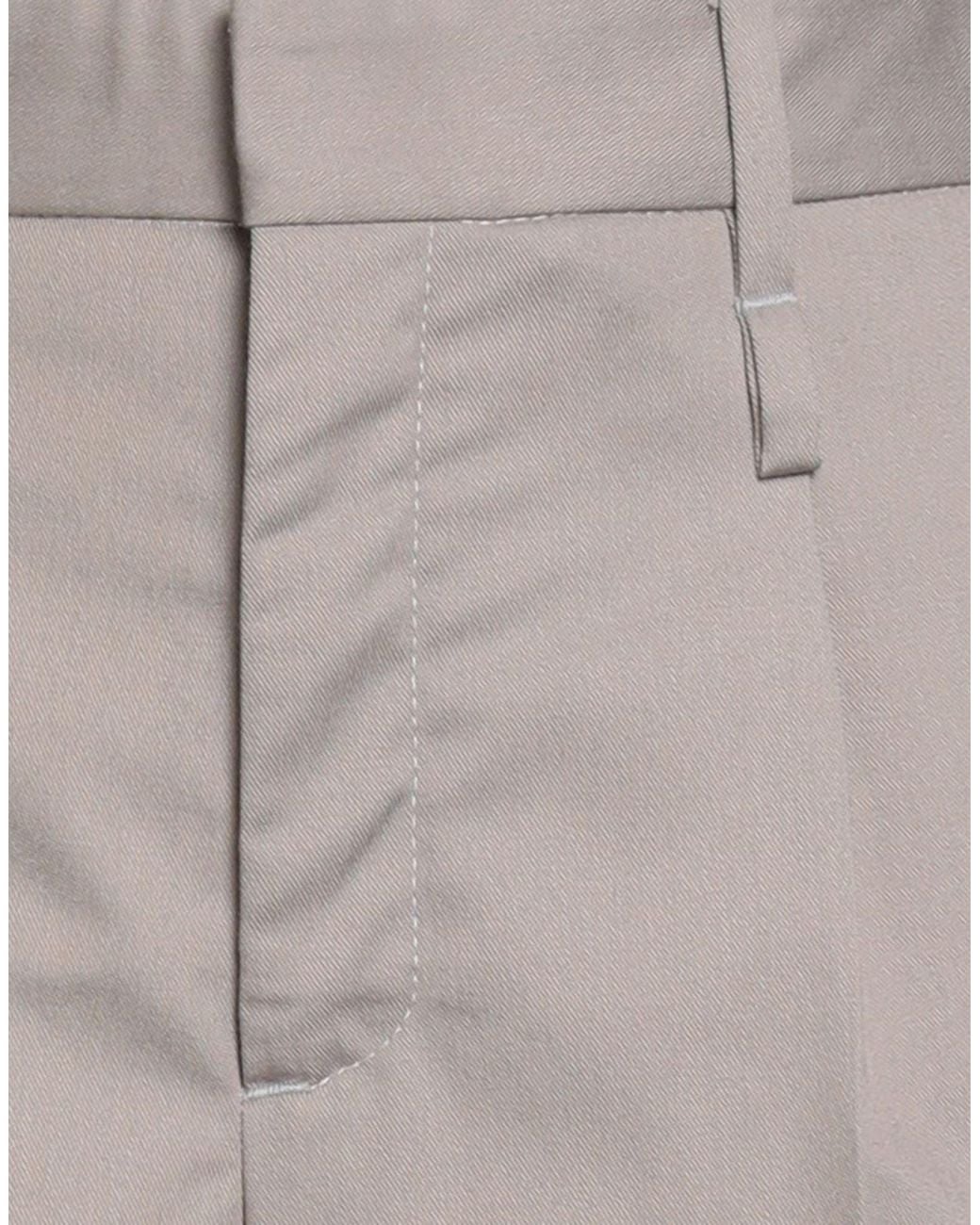 FEDERICO CINA Gray Pants Polyester, Cotton