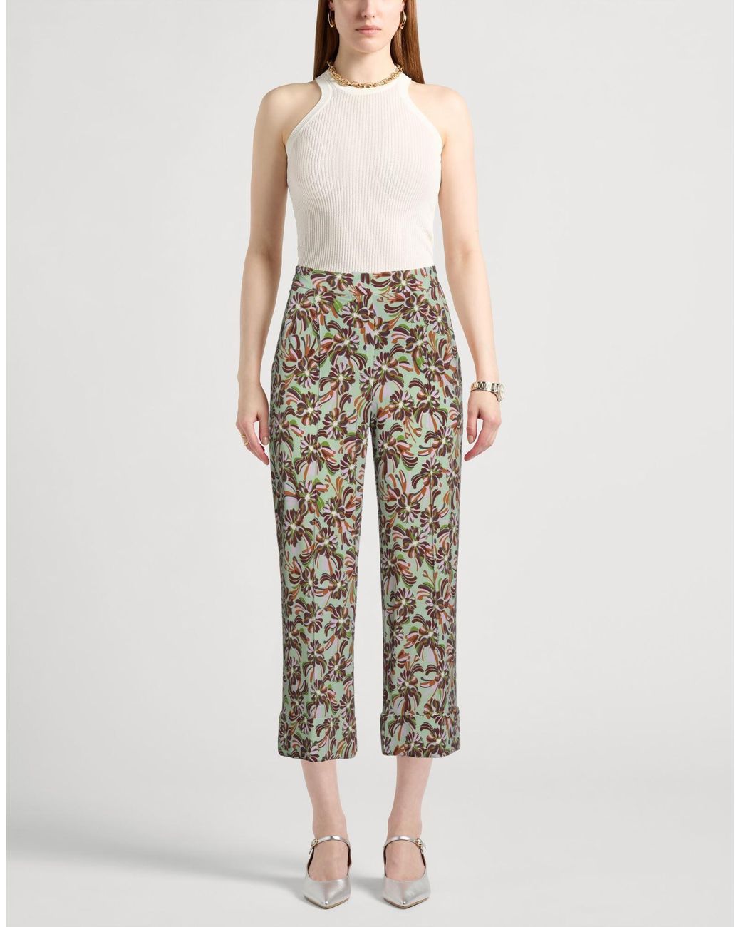 Siyu Gray Pants Viscose, Elastane