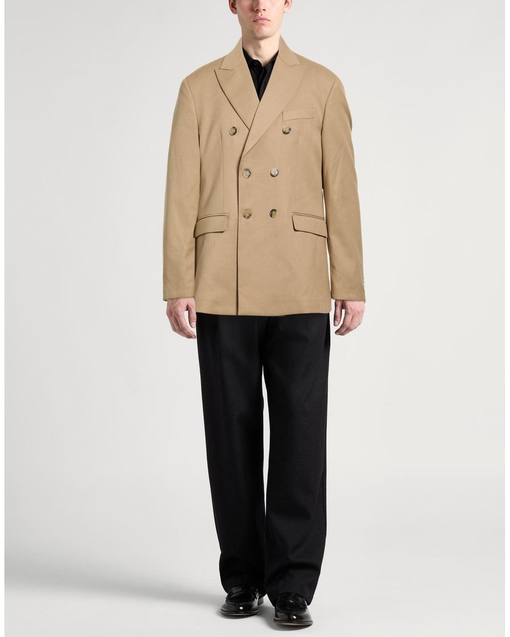 Gaelle Paris Natural Blazer Polyester, Viscose, Elastane for men