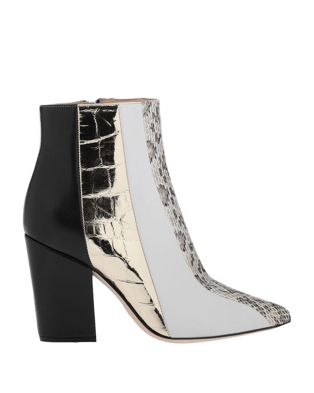 Sergio Rossi White Ankle Boots