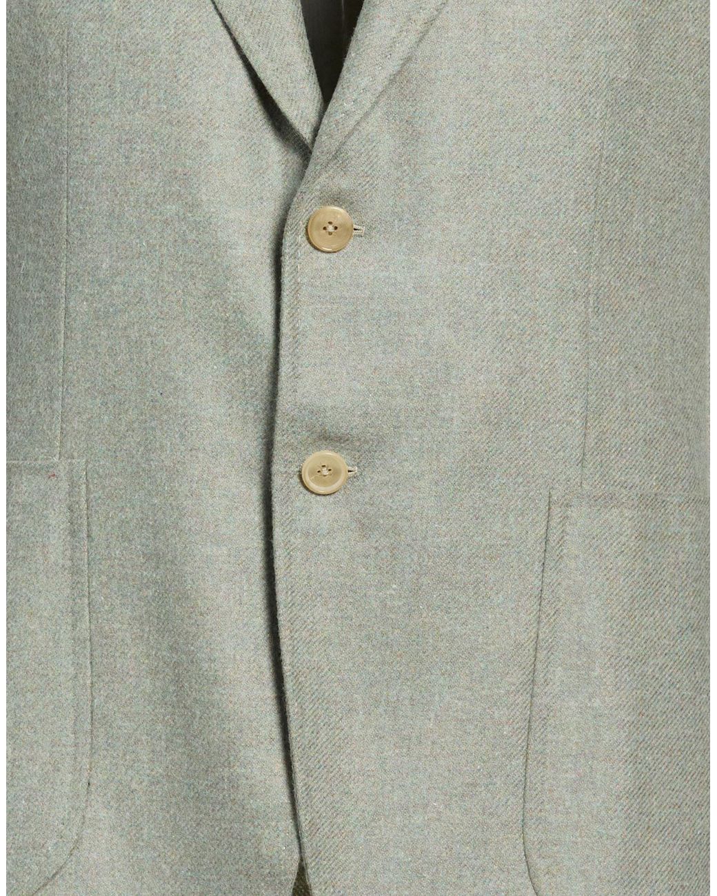 Isaia Green Blazer Wool for men