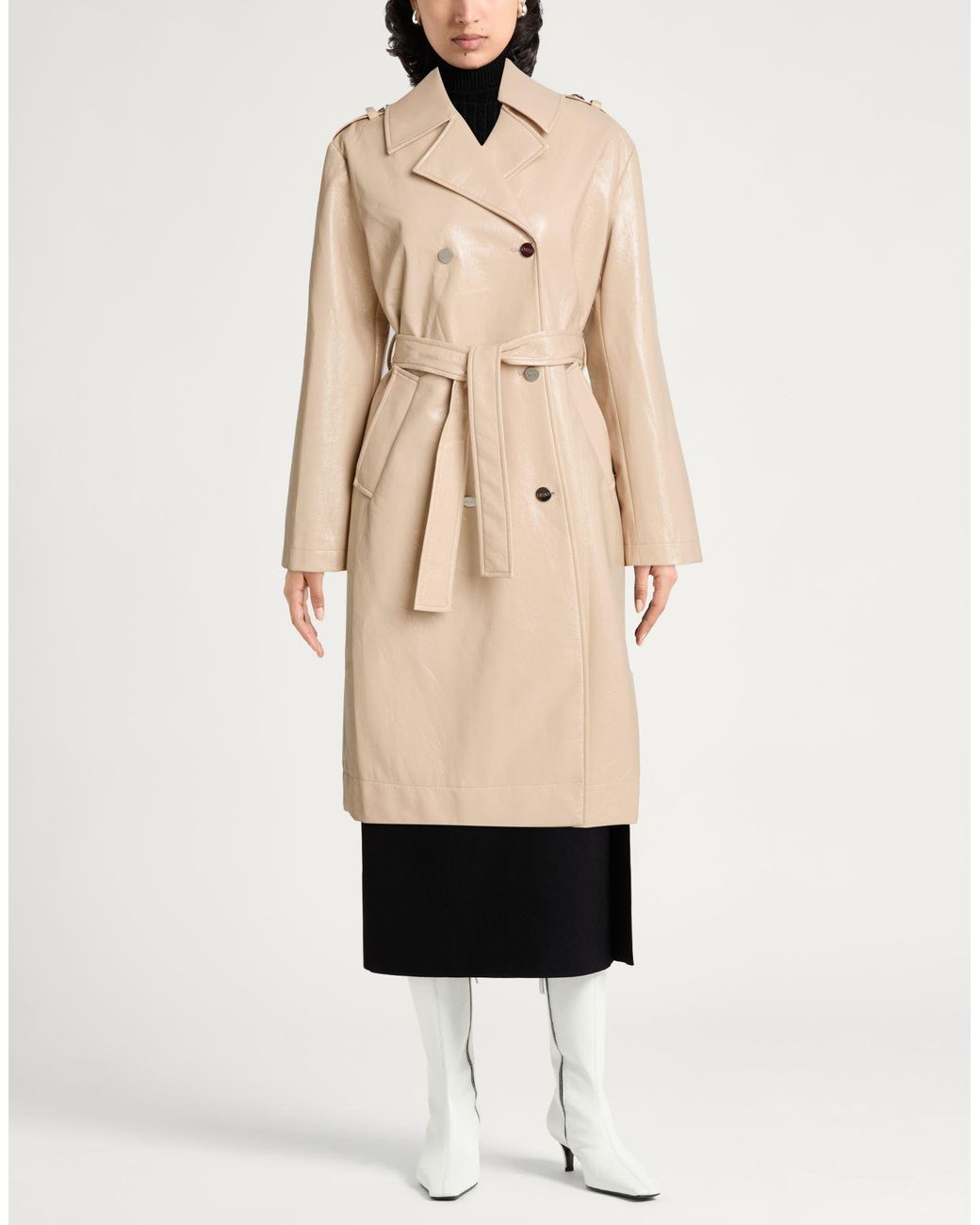 Liu Jo Natural Overcoat & Trench Coat