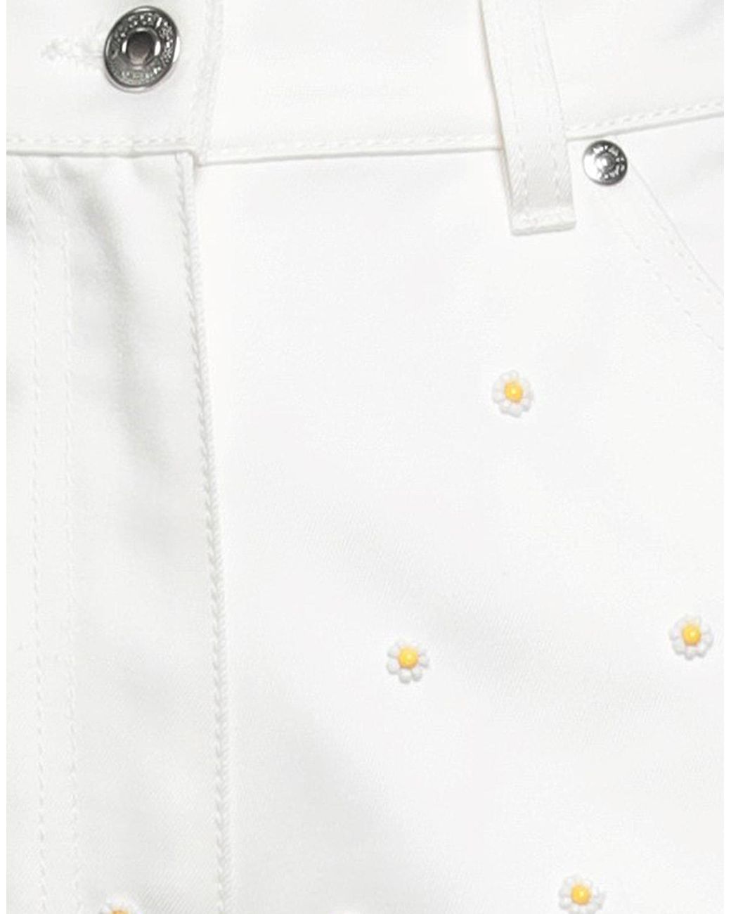 MSGM White Jeans