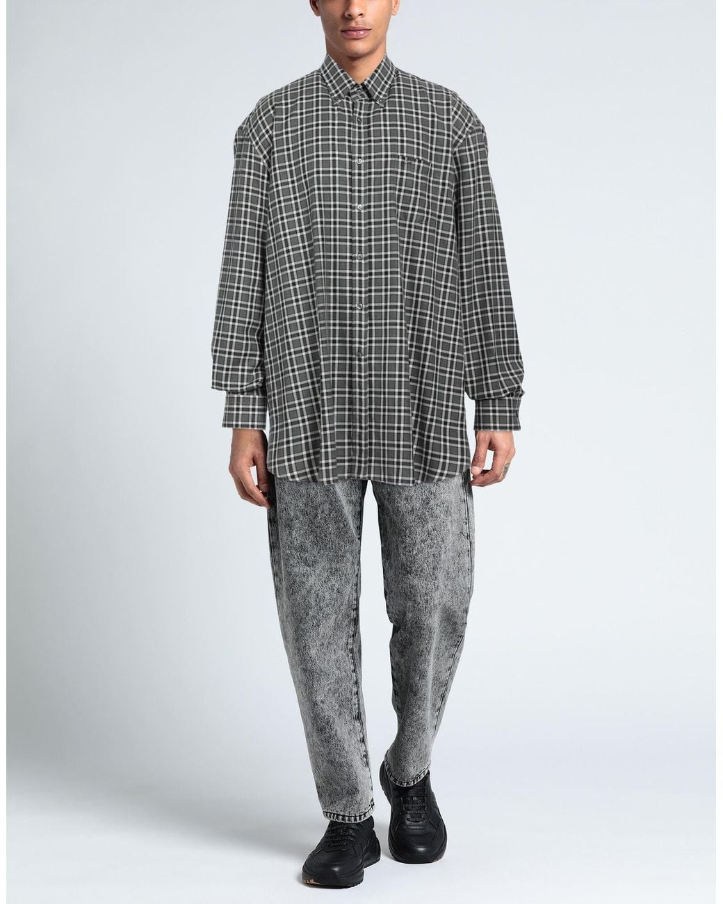 Paul & Shark Gray Lead Shirt Cotton for men