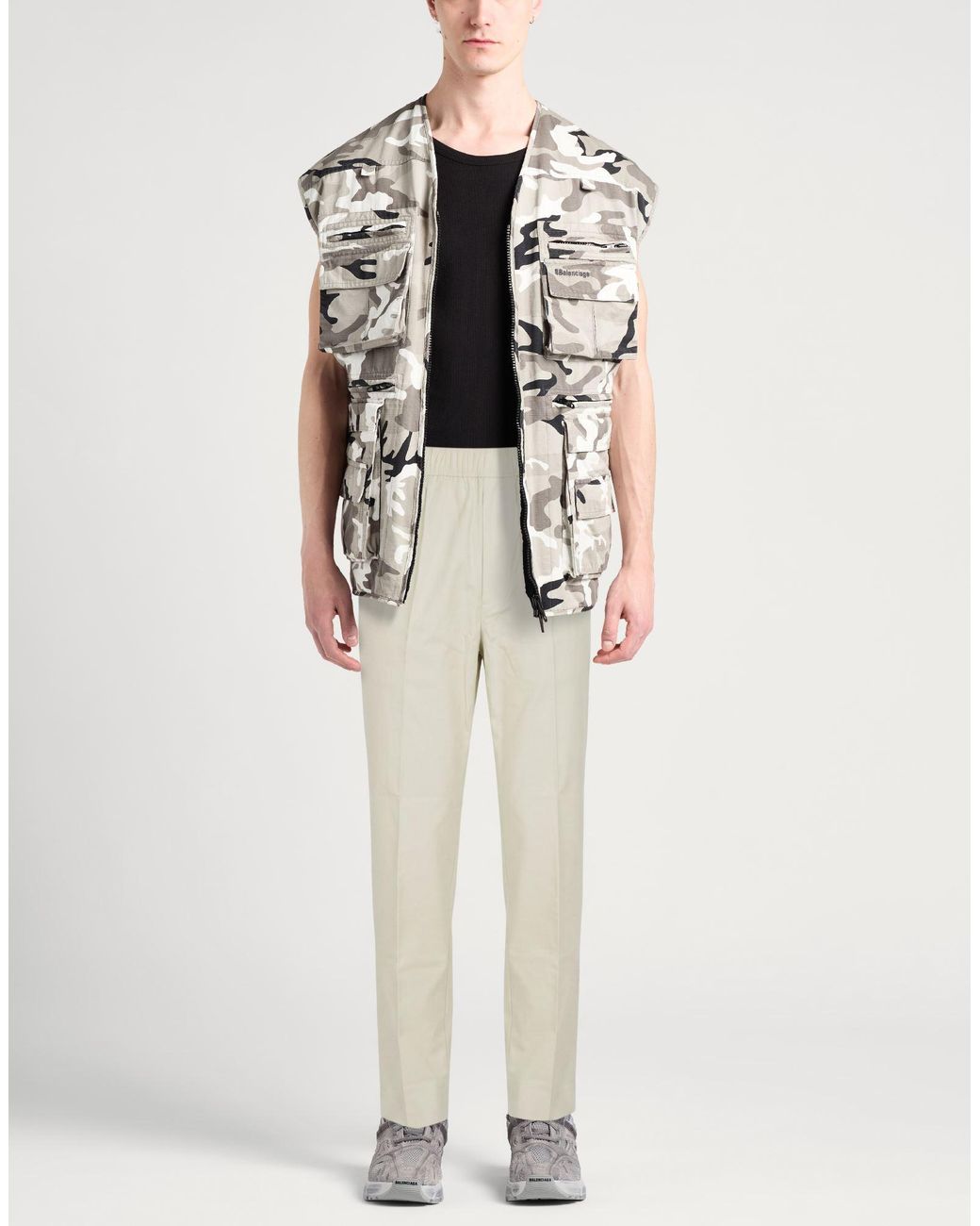 Lanvin Natural Pants Cotton, Polyamide for men