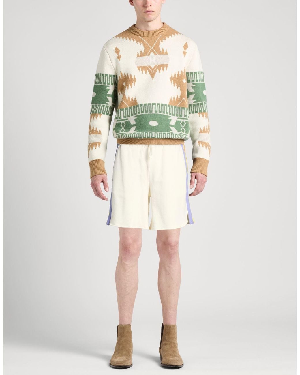 OOF WEAR Natural Ivory Shorts & Bermuda Shorts Cotton for men